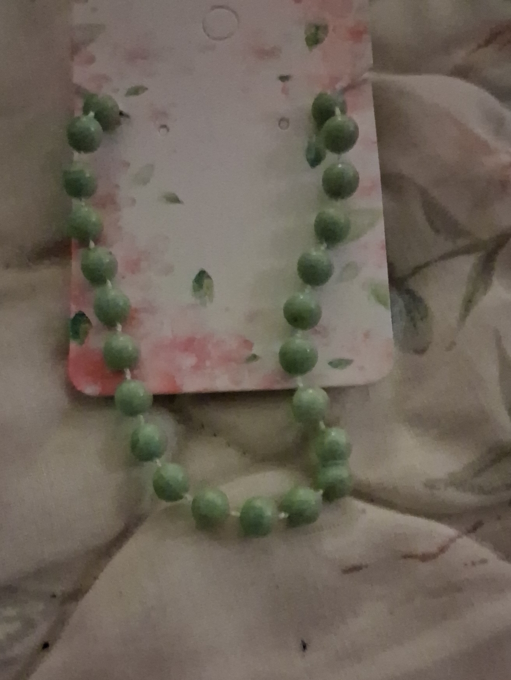 Green Beaded Necklace - Women Jewelry
